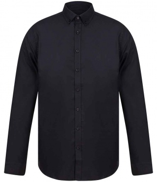 Henbury H512S Modern Long Sleeve Slim Fit Oxford Shirt